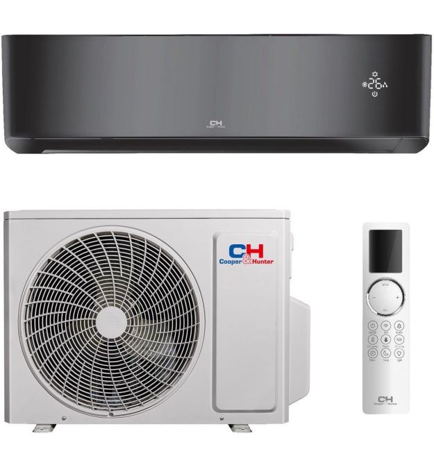 Cooper&Hunter Кондиціонер Cooper&Hunter Supreme Continental 55м2 інвертор 18000BTU 5.3кВт A++/A+++ -25°С Wi-Fi R32 чорний