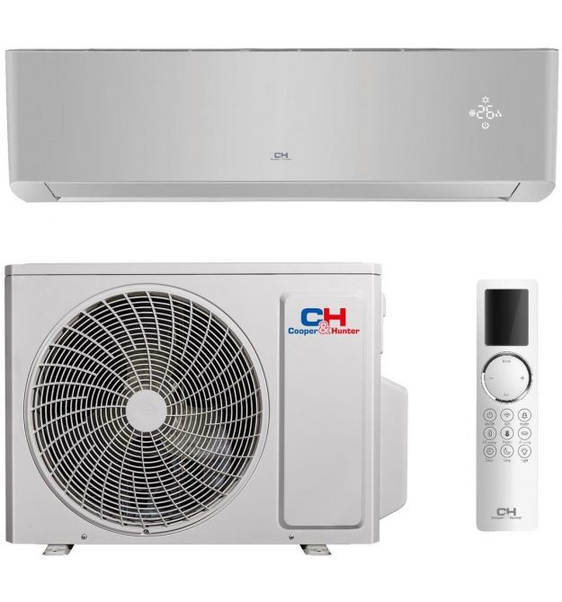 Cooper&Hunter Кондиціонер Cooper&Hunter Supreme Continental 70м2 інвертор 24000BTU 7.1кВт A++/A+++ -25°С Wi-Fi R32 сріблястий