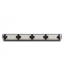 Digitus Патч-панель DIGITUS САТ 6 UTP, 19", 1U, 24 порти, зібрана