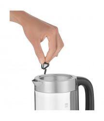 Sencor Електрочайник Sencor 0.5л, Strix, пластик, в комплекті 2 склянки + 2 ложки, скло, нерж. сталь