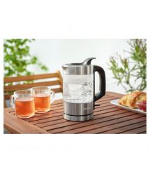 Sencor Електрочайник Sencor 0.5л, Strix, пластик, в комплекті 2 склянки + 2 ложки, скло, нерж. сталь