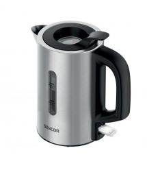 Sencor Електрочайник Sencor 0.5л, Strix, пластик, в комплекті 2 склянки + 2 ложки, нерж. сталь