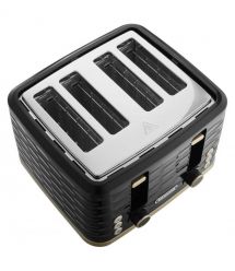 Sencor Тостер Sencor 1600Вт, підігрів, розморожування, 4 слоти, пластик, чорно-золотий