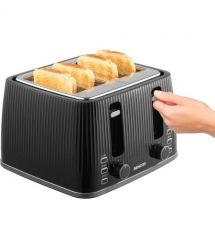 Sencor Тостер Sencor 1860Вт, підігрів, розморожування, 4 слоти, пластик, чорний