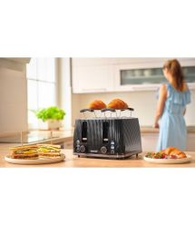 Sencor Тостер Sencor 1860Вт, підігрів, розморожування, 4 слоти, пластик, чорний