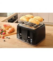 Sencor Тостер Sencor 1860Вт, підігрів, розморожування, 4 слоти, пластик, чорний