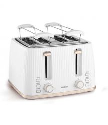 Sencor Тостер Sencor 1860Вт, підігрів, розморожування, 4 слоти, пластик, білий