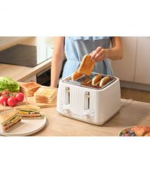 Sencor Тостер Sencor 1860Вт, підігрів, розморожування, 4 слоти, пластик, білий
