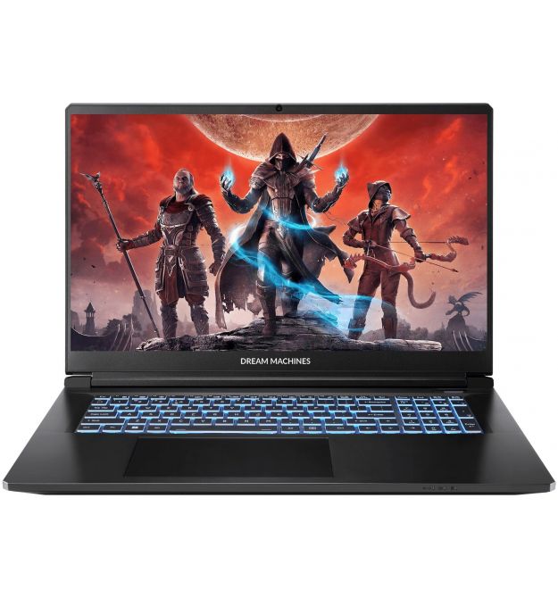 Dream Machines Ноутбук Dream Machines RT5060-17 17.3FHD IPS, AMD AI 7 350, 32GB, F2TB, NVD5060-8, DOS, чорний