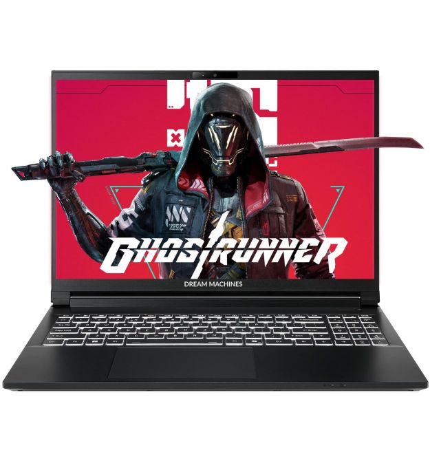 Dream Machines Ноутбук Dream Machines RT5060-15 15.6FHD+ IPS, AMD AI 9 HX 370, 32GB, F2TB, NVD5060-8, DOS, чорний