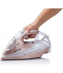 Gorenje Iron Gorenje, 3200W, 420ml, steam boost -250g, vert. Steaming, auto shutdown, ceramic soleplate, bronze-white