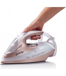 Gorenje Iron Gorenje, 3200W, 420ml, steam boost -250g, vert. Steaming, auto shutdown, ceramic soleplate, bronze-white