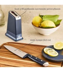 Tefal Tefal EverSharp Chef's Knife, 2 pieces, 16.5 cm, stainless steel, bakelite, black