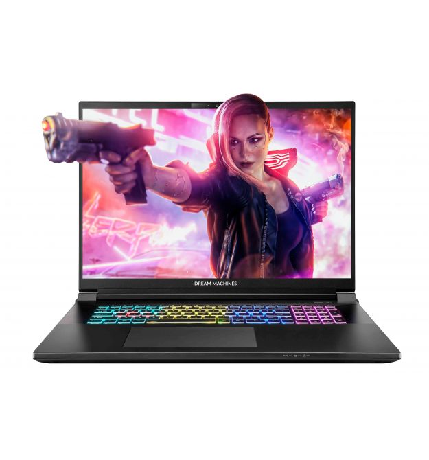 Dream Machines Ноутбук RX5070Ti-18 18WQXGA IPS, Intel U9-275HX, 32GB, F2TB, NVD5070Ti-12, DOS, чорний