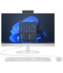 HP Комп'ютер персональний моноблок HP 240-G10 23.8" FHD IPS AG, Intel i5-1334U, 16GB, F512GB, UMA, WiFi, кл+м, 3р, DOS, білий