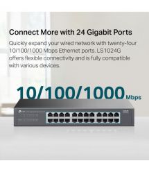 TP-Link Коммутатор LS1024G 24xGE, Неуправляемый