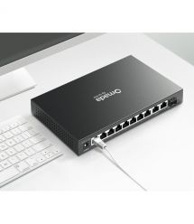 TP-Link Коммутатор ES210GP 9xGE (8xPoE), 1xSFP/RJ45. 63W, WebSmart