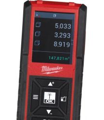 Milwaukee Далекомір лазерний Milwaukee LDM45, 0.05-45м, ±2мм, 2AАA IP54 0.11кг