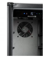 Philco Холодильник Philco для вина, 87x60x57, холод.відд.-116л, зон - 2, бут-40, диспл, підсвітка, чорний