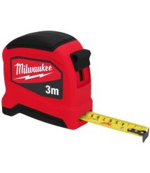 Milwaukee WIDE BLADE Tape Measure, 8m x 26ft x 33mm, with a reel lock, ABS plastic