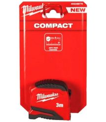 Milwaukee WIDE BLADE Tape Measure, 8m x 26ft x 33mm, with a reel lock, ABS plastic