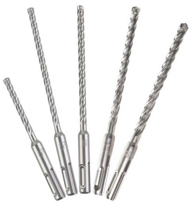 Milwaukee SDS-PLUS M2 concrete drill set, 5.5-8mm, case 5pcs