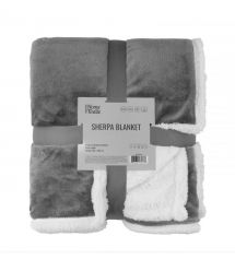 ARDESTO Плед Ardesto Sherpa 160х200см, 100% поліестер, сірий