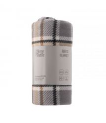 ARDESTO Плед Ardesto Fleece 130x160см, 100% поліестер, клітинка, сірий