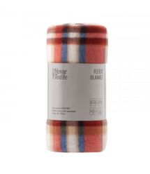 ARDESTO Плед Ardesto Fleece 130x160см, 100% поліестер, клітинка, біло-коричневий