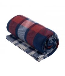 ARDESTO Плед Ardesto Fleece 130x160см, 100% поліестер, клітинка, синьо-бордовий