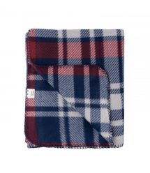 ARDESTO Плед Ardesto Fleece 130x160см, 100% поліестер, клітинка, синьо-бордовий
