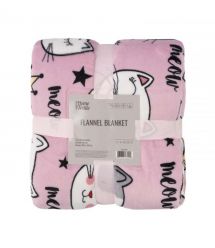 ARDESTO Плед Ardesto Flannel 160х200см, 100% поліестер, котики