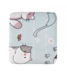 ARDESTO Плед Ardesto Flannel 160х200см, 100% поліестер, милі котики