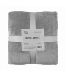 ARDESTO Плед Ardesto Flannel 160х200см, 100% поліестер, сірий світлий