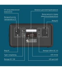 Könner & Söhnen Портативная электростанция KS 500PS, 500Вт, 448Вт·год, LifePo4, 230В, Bluetooth, 4.9кг