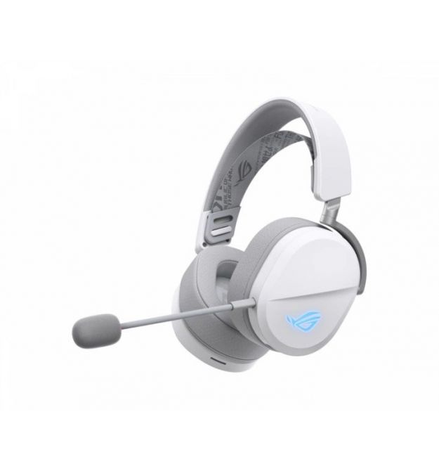 ASUS Гарнитура игровая ROG Pelta, USB-A/BT/WL, RGB, 1.8м, белый