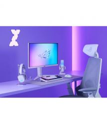 ASUS Гарнитура игровая ROG Pelta, USB-A/BT/WL, RGB, 1.8м, белый