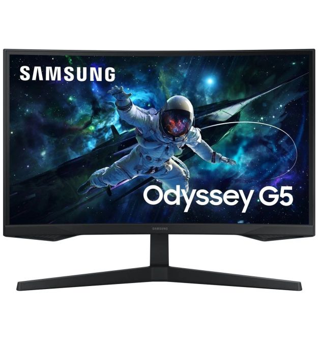 Samsung Монітор Samsung 27" Odyssey G55C 2xHDMI, DP, VA, 2560x1440, 165Hz, 1ms, CURVED