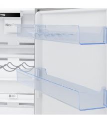 Beko Ref Beko with bottom freezer, 186x60x67, ref-215L, freez.-109L, 2doors, E, NF, white