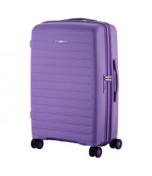 2E Набір валіз 2E, Aero, поліпропілен, (L+M+S),TSA, 4 колеса, EXP, лавандовий
