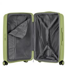 2E Набір валіз 2E, Aero, поліпропілен, (L+M+S),TSA, 4 колеса, EXP, оливково-зелений