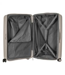 2E Набір валіз 2E, Aero, поліпропілен, (L+M+S),TSA, 4 колеса, EXP, сіро-коричневий