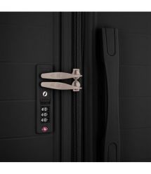 2E Набір валіз 2E, Aero, поліпропілен, (L+M+S),TSA, 4 колеса, EXP, чорний