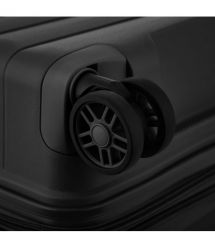 2E Набір валіз 2E, Aero, поліпропілен, (L+M+S),TSA, 4 колеса, EXP, чорний