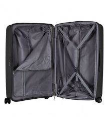 2E Набір валіз 2E, Aero, поліпропілен, (L+M+S),TSA, 4 колеса, EXP, чорний