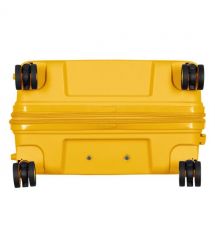 2E Набір валіз 2E, Aero, поліпропілен, (L+M+S),TSA, 4 колеса, EXP, бурштиново-жовтий