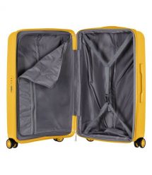2E Набір валіз 2E, Aero, поліпропілен, (L+M+S),TSA, 4 колеса, EXP, бурштиново-жовтий