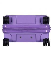 2E Набір валіз 2E, Aero, поліпропілен, (M+S),TSA, 4 колеса, EXP, лавандовий