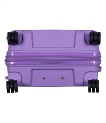 2E Набір валіз 2E, Aero, поліпропілен, (M+S),TSA, 4 колеса, EXP, лавандовий