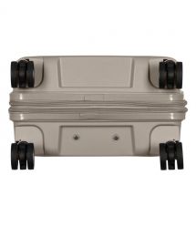 2E Набір валіз 2E, Aero, поліпропілен, (M+S),TSA, 4 колеса, EXP, сіро-коричневий